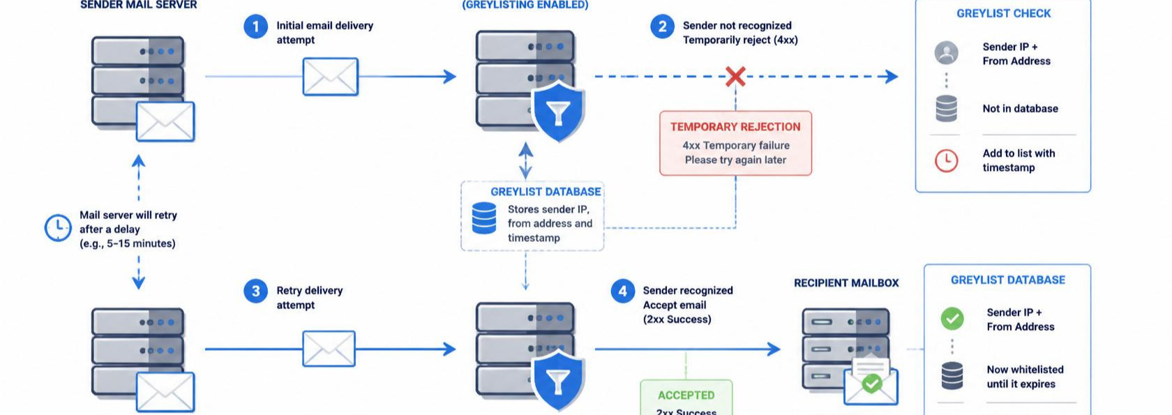 What is Greylisting and how does it work?